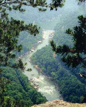 View of New River Gorge from Diamond Point.