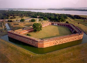 Aerial View of Fort Pulaski