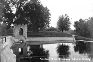 Historic photo of Coldwater Springhouse and Reservoir