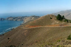 A view of Conzelman Road in the Marin Headlands