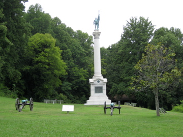 Monument at the Cravens House