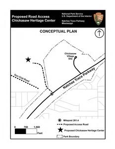 Map of proposed access route.