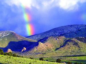 Rainbow Over City of Rocks