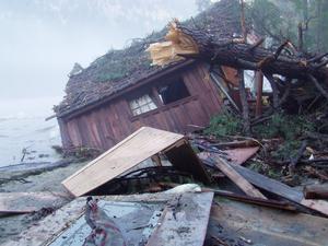 The October 2003 flood in Stehekin.  