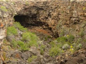 Cave entrance found within Lava Beds National Monument