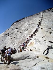 Half Dome in Peak Season