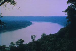 The Ohio River at the Great Bend near Leavenworth, Indiana