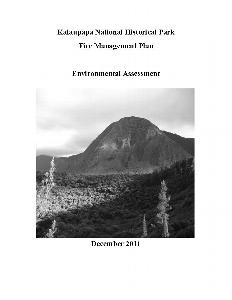 Fire Management Plan cover page