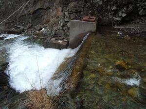 Weir on Rose Creek, NPS photo.