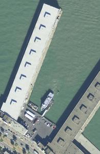 Aerial photograph of existing embarkation facility at Pier 31-1/2