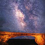 The Milky Way as seen from Owachomo Bridge, National Bridges National Monument