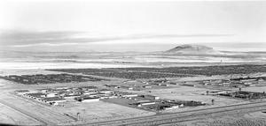 Panoramic view of Tule Lake Segregation Center, 1946. Photographer R.H. Ross, WRA
