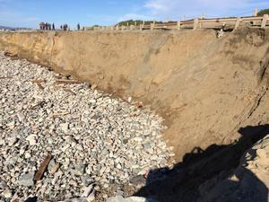 South of Sloat Blvd Erosion Hotspot (Reach 2) - Area where sand will be placed