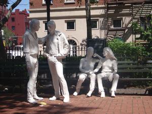 Gay Liberation, sculpture by George Segal (1924-2000) 