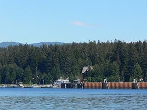 photo of Bartlett Cove as viewed from the water