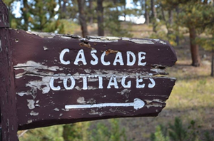Cascade Cottages Sign
