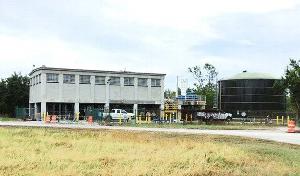 Photo of existing potable water treatment plant at Flamingo.