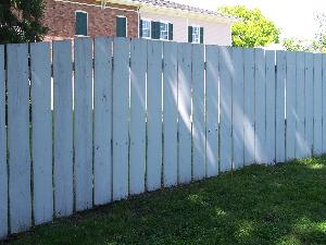 Photo of the type of fence that will be built.